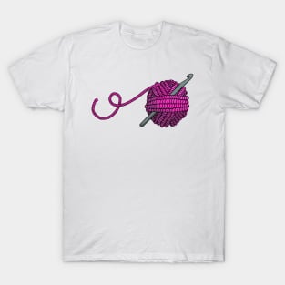 Pink yarn and hook T-Shirt